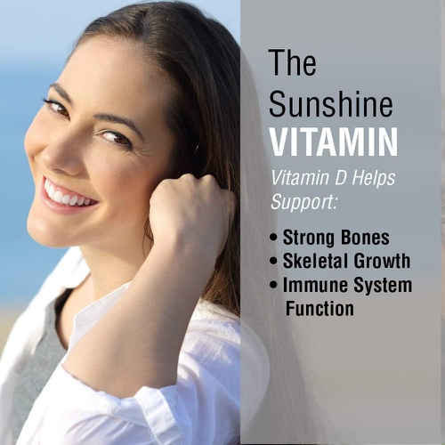  SOLARAY Super Bio Vitamin D-3 in Coconut Oil, Healthy Bone Strength & Immune Support, No Soy, 120 Softgels