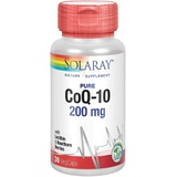 SOLARAY Pure CoQ-10 200 mg Healthy Heart Function & Cellular Energy Support Enhanced with Herb Blend 30 VegCaps