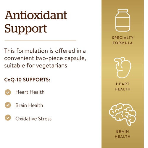  Solgar  Vegetarian CoQ-10 120mg, 60 Vegetable Capsules