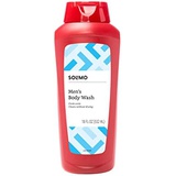 Amazon Brand - Solimo Mens Body Wash, Fresh Scent, 18 fl oz