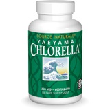 Source Naturals Yaeyama Chlorella 200mg Algae Superfood Nutritional Supplement Source Of B-12, Iron, Protein & Vitamin A - 600 Tablets