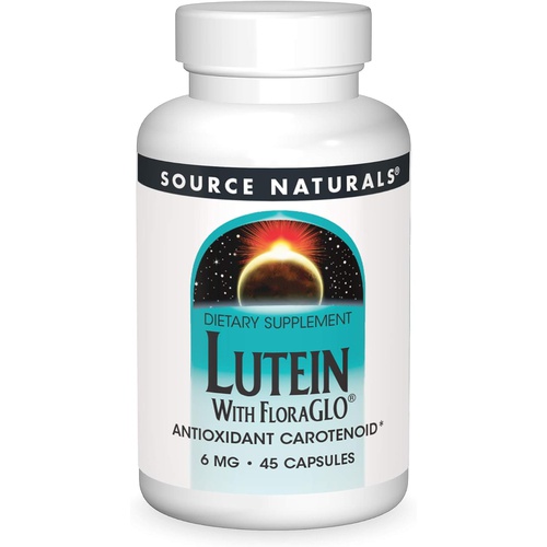  Source Naturals Lutein with FloraGLO 6 mg Antioxidant Carotenoid - 45 Capsules