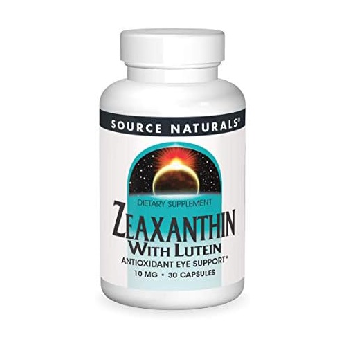  Source Naturals Zeaxanthin with Lutein, 10mg, 30 capsules