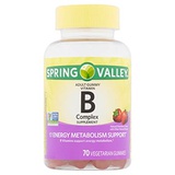 Spring Valley Vitamin B for Adults with Vitamin B6, B12, C, Biotin, Niacin, Folic Acid, Vegan - Vegetarian - Energy, Spring Va