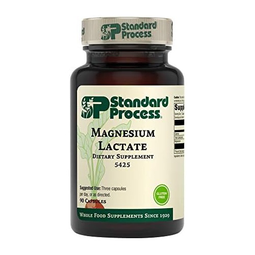  Standard Process Inc. Standard Process Magnesium Lactate - Whole Food Energy, Bone, and Muscle with Magnesium Lactate - Gluten Free - 90 Capsules