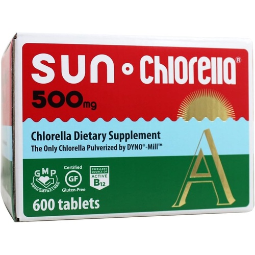  Sun Chlorella A Tablets - 500 mg - 600 Tablets