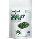 Sunfood Superfoods Sunfood Chlorella Tablets Chlorophyll Rich Broken Cell Wall Blue Green Algae Organic & Non GMO Natural & Vegan 100% Pure 2 oz 225 Tablets 250 mg per Tablet
