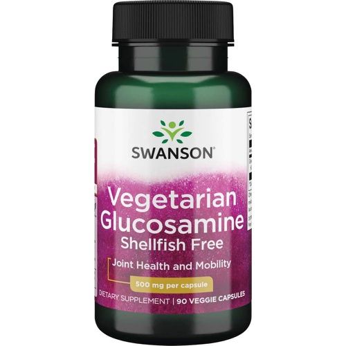  Swanson Vegetarian Glucosamine - Shellfish Free 500 Milligrams 90 Veg Capsules