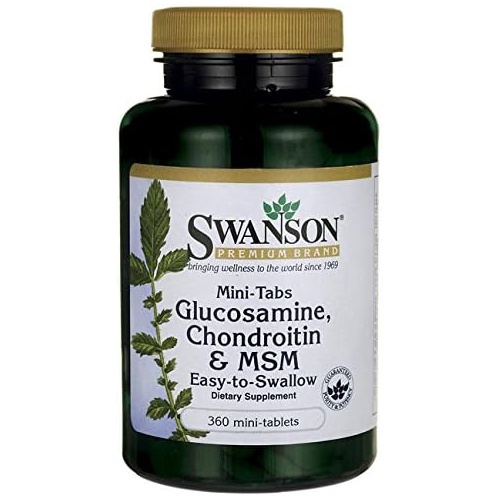  Swanson Mini-Tabs Glucosamine, Chondroitin & Msm 750/600/300 mg 360 Mini-Tabs