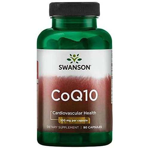  Swanson Ultra Swanson CoQ10 Cardiovascular Brain Energy and Heart Health Antioxidant Support Supplement 200 mg 90 Capsules