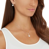 Swarovski Enlace set, White, Rhodium plated