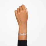 Swarovski Dextera bracelet, Pave, Mixed links, White, Rhodium plated