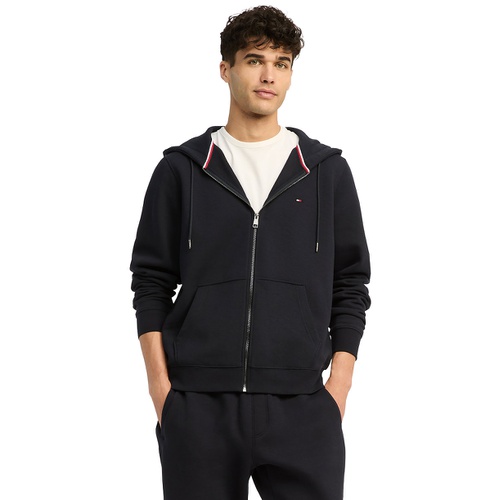 타미힐피거 Tommy Hilfiger Mens Long Sleeve Zip Front Flag Logo Hoodie
