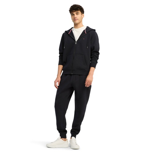 타미힐피거 Tommy Hilfiger Mens Long Sleeve Zip Front Flag Logo Hoodie