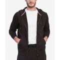 Tommy Hilfiger Mens Long Sleeve Zip Front Flag Logo Hoodie