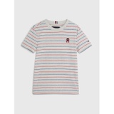 TOMMY HILFIGER Kids TH Monogram Stripe T-Shirt