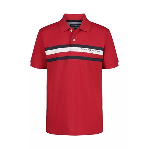 타미힐피거 Boys 4-7 Global Stripe Polo Shirt