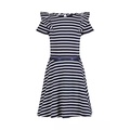 Girls 7-16 Striped Ruffle Dress