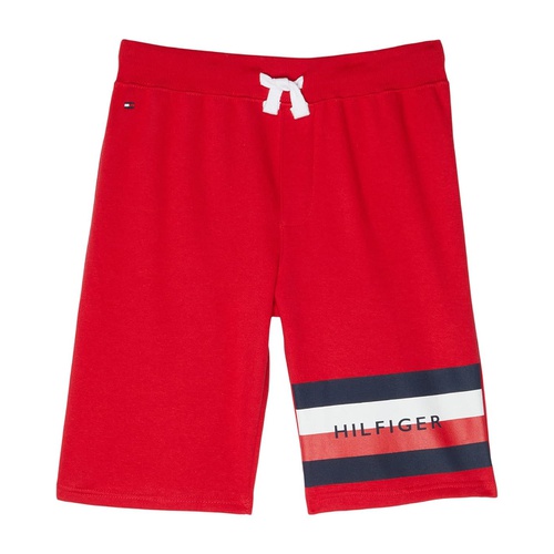 타미힐피거 Tommy Hilfiger Kids Stripe Graphic Knit Shorts (Big Kids)
