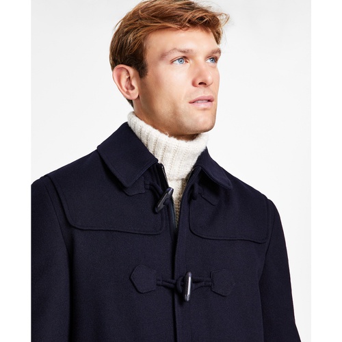타미힐피거 Mens Modern-Fit Solid Overcoat