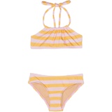 Toobydoo Sunset Stripe Bandeau Bikini (Toddleru002FLittle Kidsu002FBig Kids)