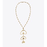 Tory Burch BRUTALIST FISH PENDANT NECKLACE