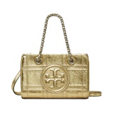 Tory Burch Fleming Soft Metallic Quilt Mini Chain Tote