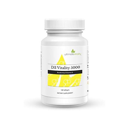 UltimateVitality Vitamin D3 5000 as Cholecalciferol 5,000 IU (125 mcg) - 120 Softgels