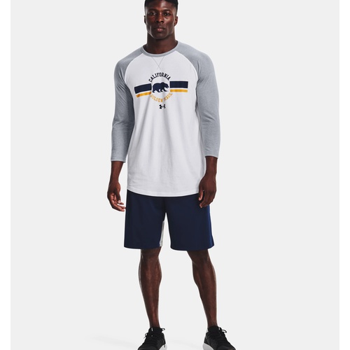 언더아머 Underarmour Mens UA Performance Cotton Collegiate Baseball T-Shirt