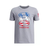 Under Armour' Boys 8-20 UA Freedom Stacked Logo Short Sleeve T-Shirt