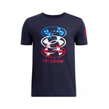Under Armour' Boys 8-20 UA Freedom Stacked Logo Short Sleeve T-Shirt