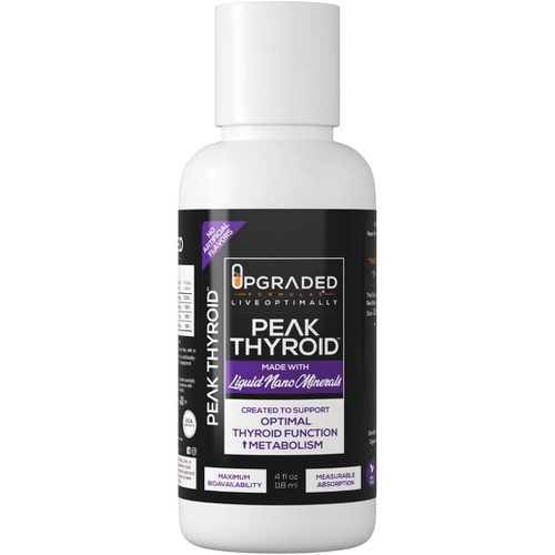  Peak Thyroid by Upgraded Formulas with Zinc, Iodine, Selenium and Copper 60 Servings