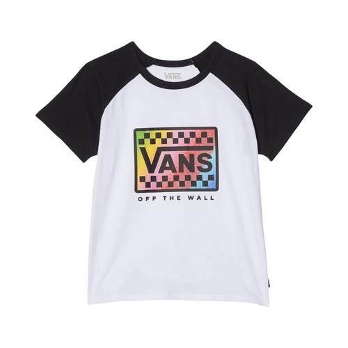 반스 Vans Kids Rainbow Short Sleeve Raglan (Big Kids)