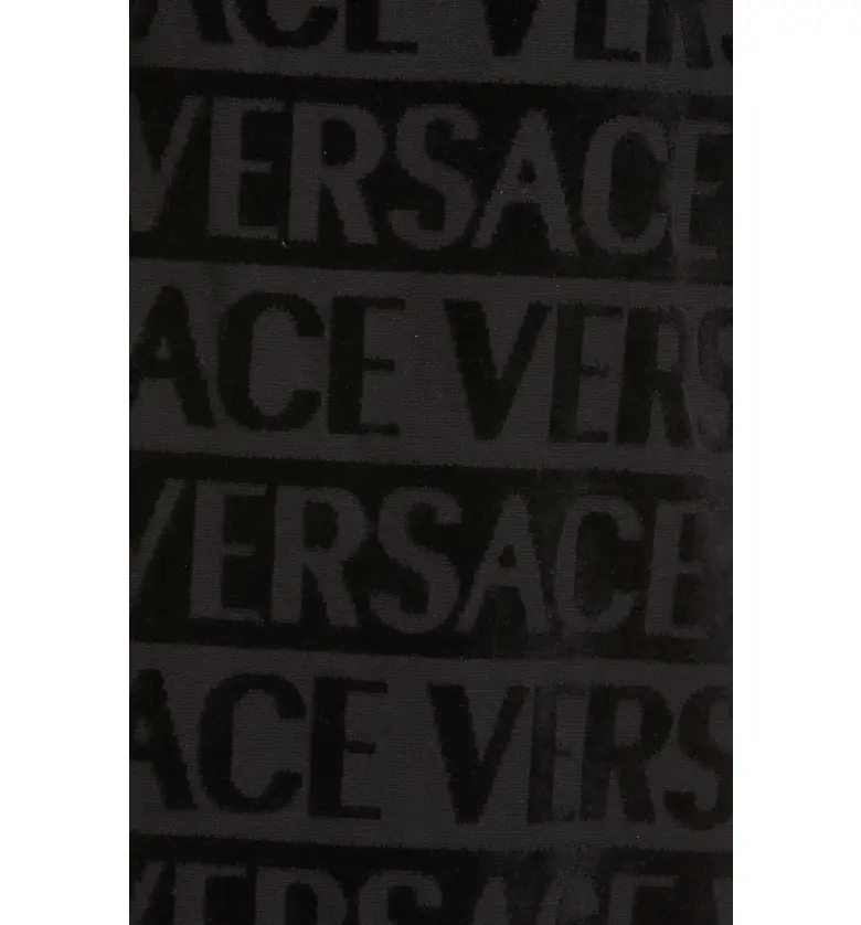 베르사체 Versace Logomania Bath Robe_BLACK GOLD
