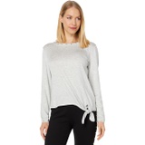 Vince Camuto Long Sleeve Knot Front Embellished Top