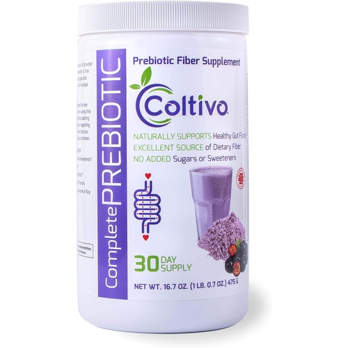  Visceral Health, LLC Coltivo Prebiotic Fiber Powder 16.7oz - Soluble Fibers - Daily Superfoods Supplement - Supports Healthy Digestion Hunger Control and Constipation Relief - Growth of Beneficial Gut