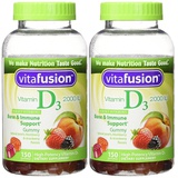 Vitafusion D3 Gummy, Assorted Flavors, 150 Count (2 Bottles)