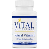 Vital Nutrients - Natural Vitamin E - Potent Antioxidant and Cardiovascular Support - 100 Softgels per Bottle - 268 mg Alpha-tocopherol