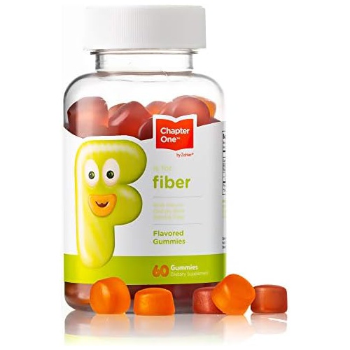  Zahler Chapter One Fiber Gummies, with Natural Chicory Root Soluble Fiber, Kosher, 60 Flavored Gummies