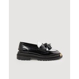 Sandro Thick-soled leather loafers