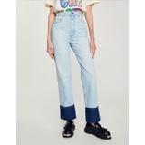 Sandro Faded jeans with contrasting cuffs